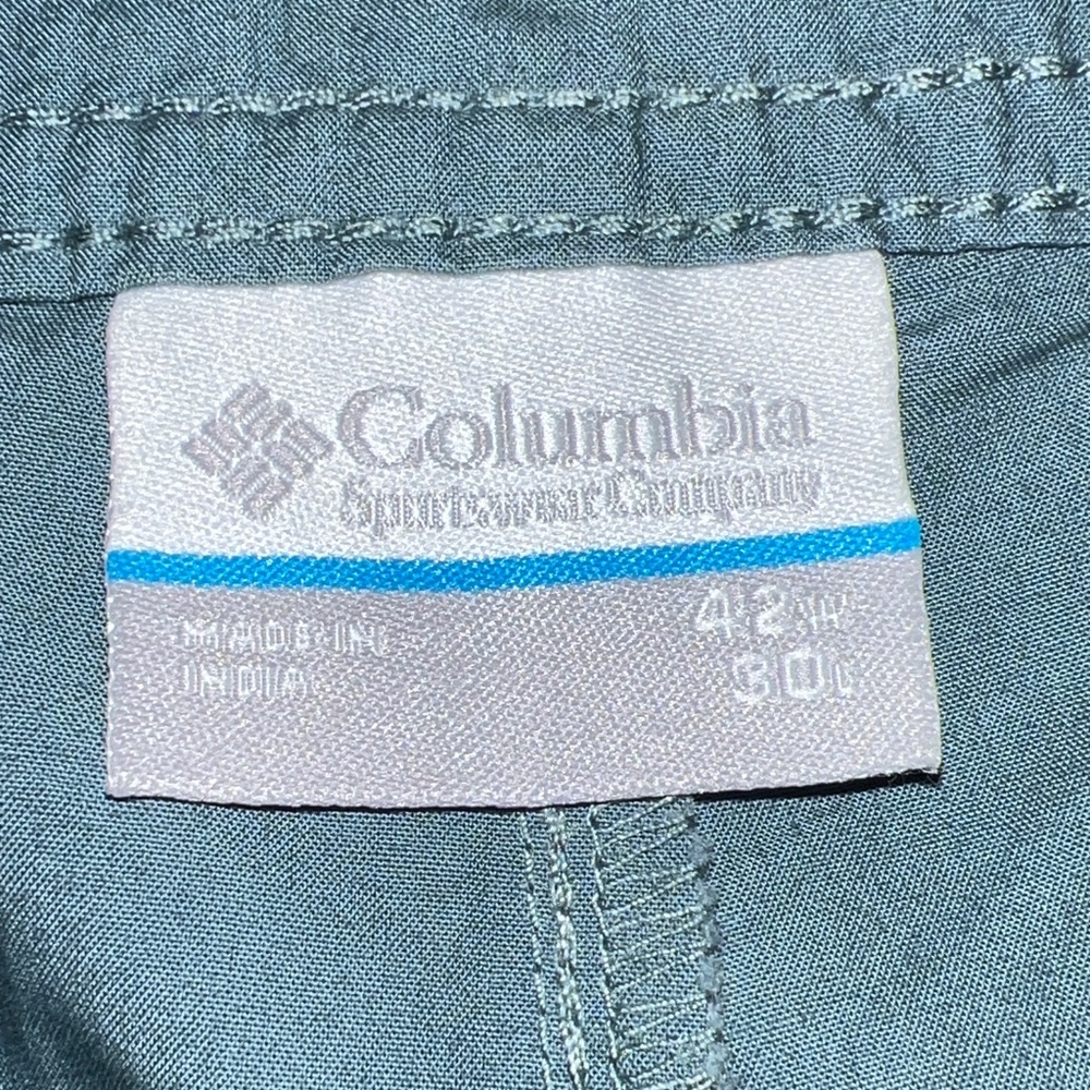 Columbia Sportswear Men’s Chino Pants Deep Sage Green Outdoor Zip Up 42 X 30 - Picture 8 of 12